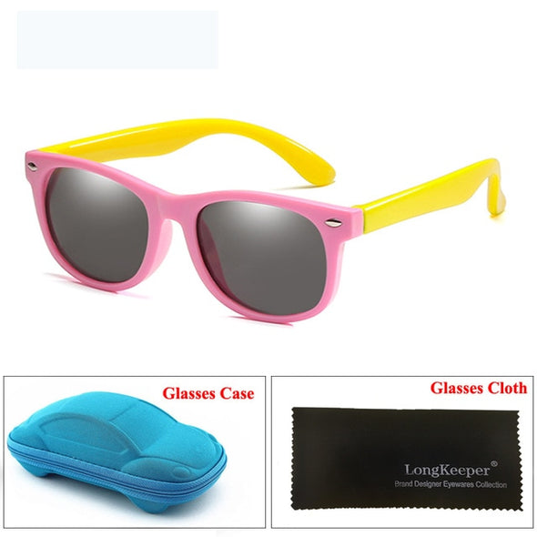 Multicolor Kid Sunglasses and Case